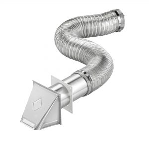 4" x 8' Flexible Semi-Rigid Aluminum Duct Preferred Hood Vent Kit