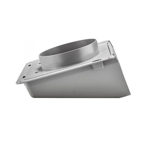 6" Gray Plastic Wall Cap Part