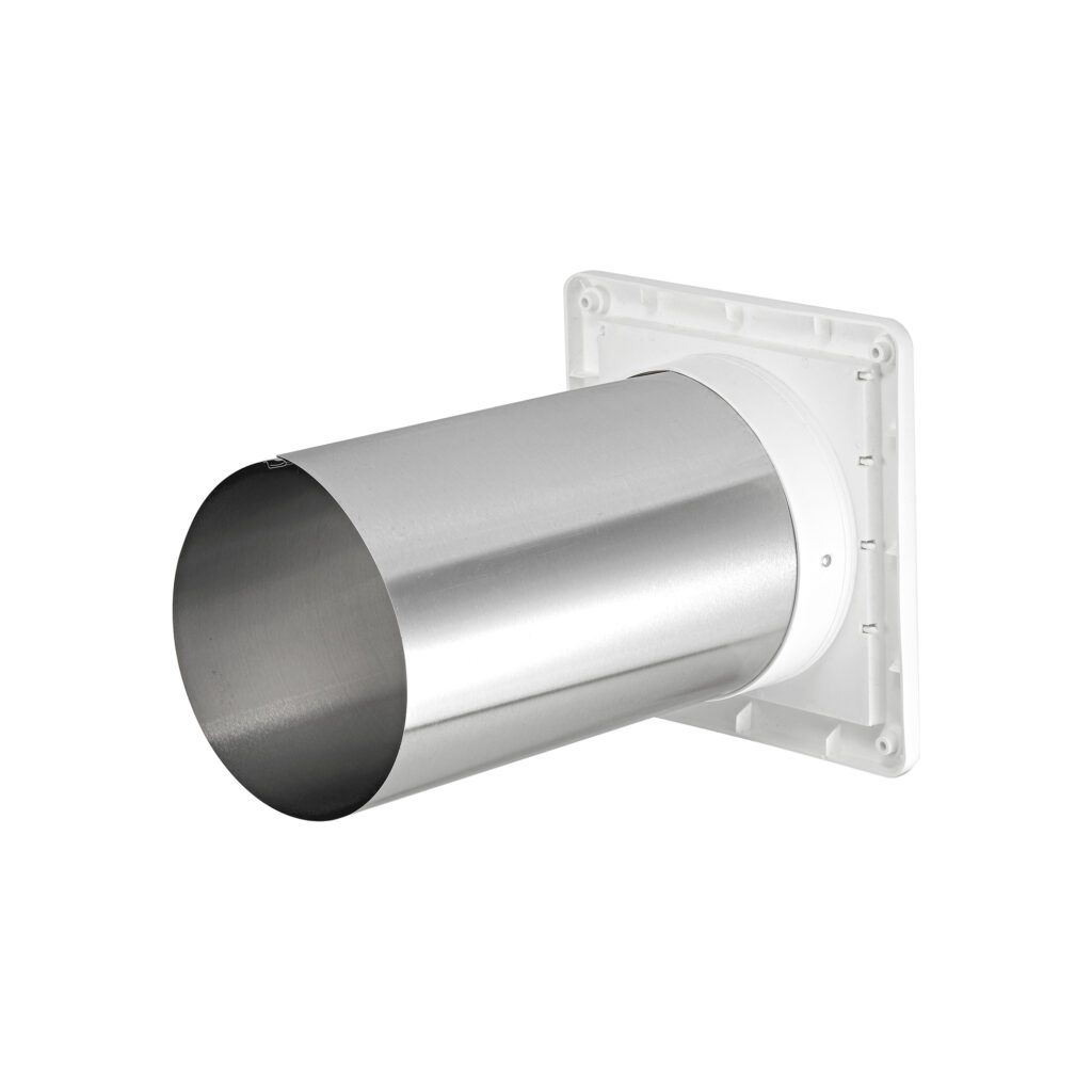 Bath Fan Vent - 6 inch Wall Exhaust Louvered Vent #361WTP