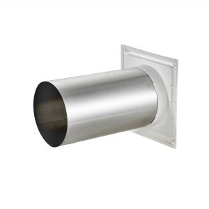6" White Plastic Louvered Vent