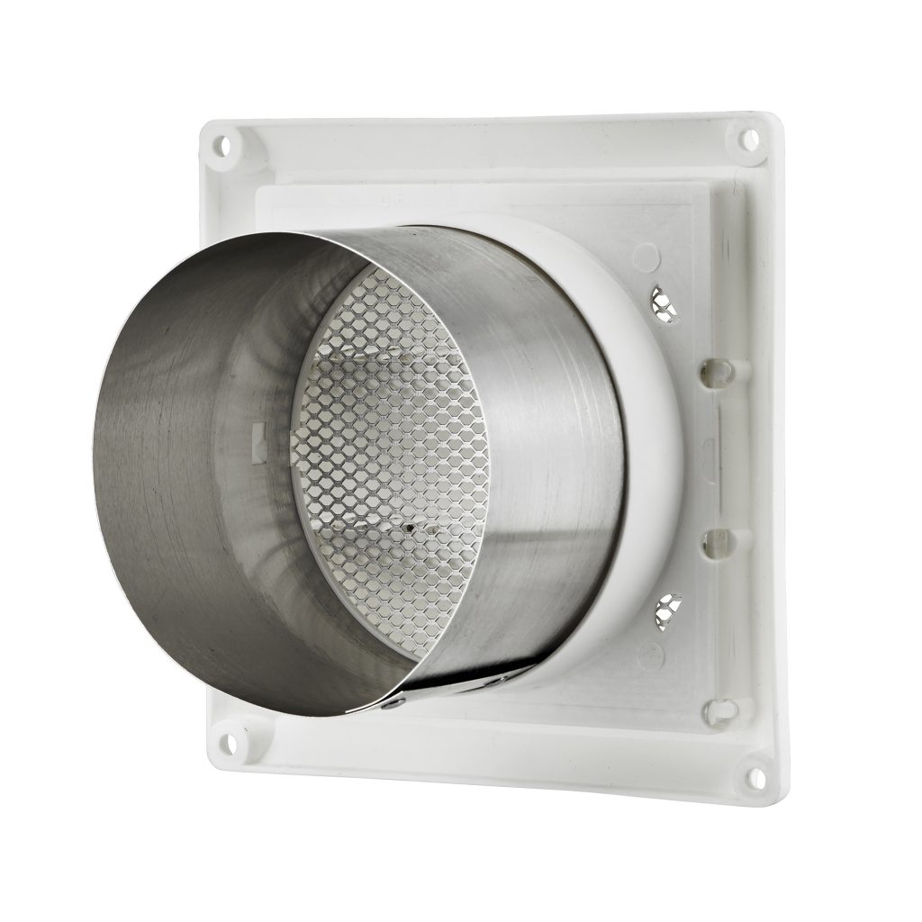 3" White Plastic Air Intake Louver Vent Item 673W