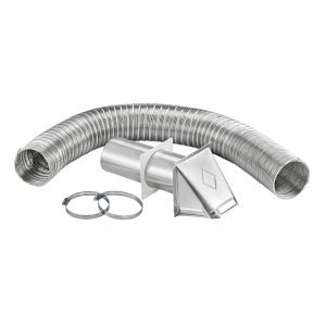 4" x 8' Flexible Semi-Rigid Aluminum Duct Preferred Hood Vent Kits 349