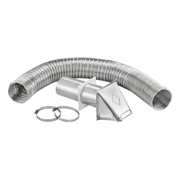 4" x 8' Flexible Semi-Rigid Aluminum Duct Preferred Hood Vent Kits 349