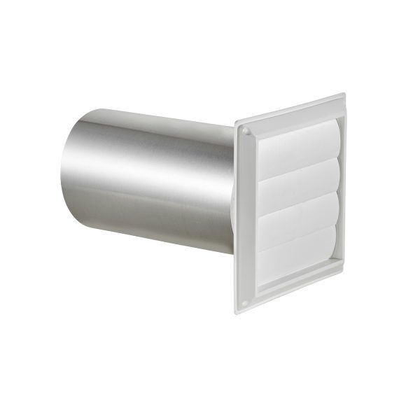 6" White Plastic Louvered Vent Part 361WTP