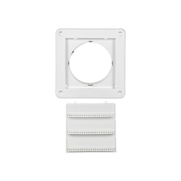 White Plastic Fresh Air Intake Vent (Rain Guard) - Unassembled