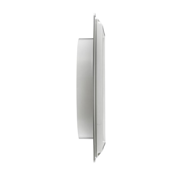 7" White Plastic Louvered Vent Side 362W