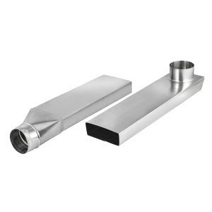 TiteFit 90 Degree to Straight Rectangular Aluminum Dryer Duct