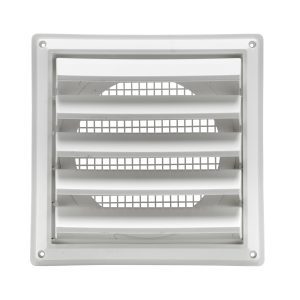 White Plastic Air Intake Louver Vent 608W