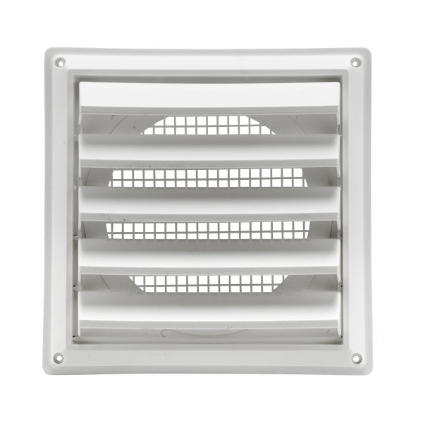 White Plastic Air Intake Louver Vent 608W