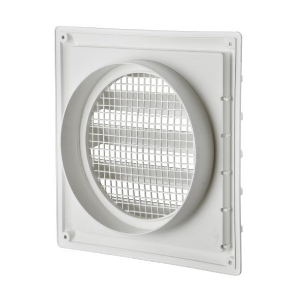 White Plastic Air Intake Louver Vent Back 608W