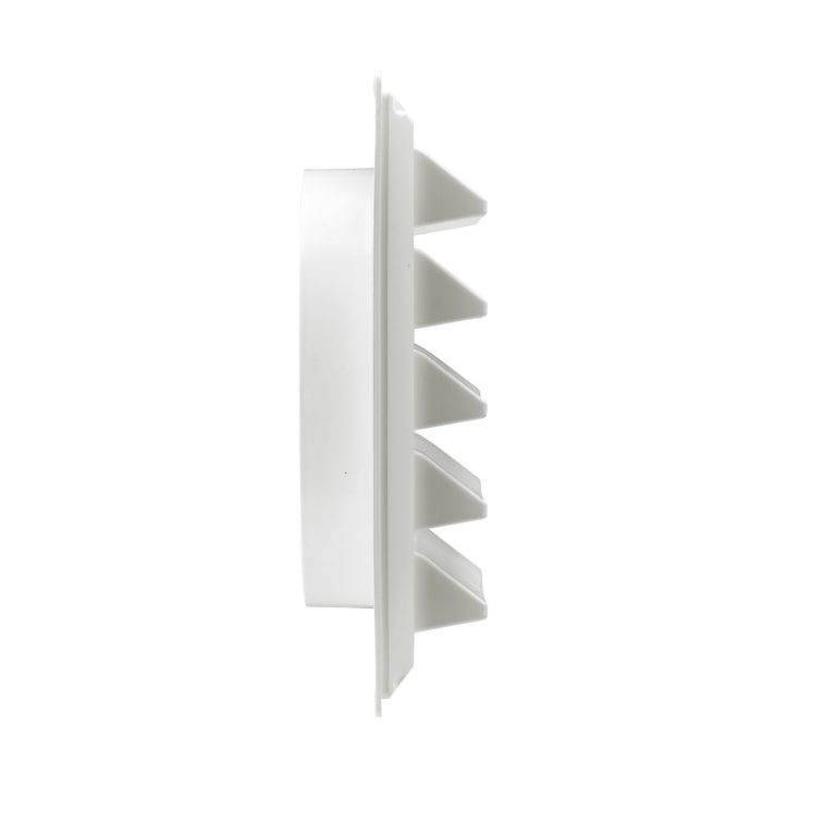 8" White Plastic Air Intake Louver Vent Item 608W Lambro Industries