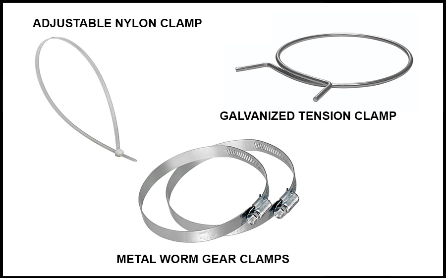 Bathroom Vent Duct Clamps Kit