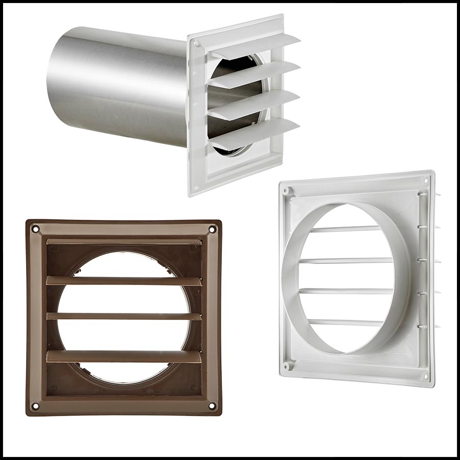 Lambro 7 In. Range Hood Vent Kit for Wall 377 Lambro 377 7 In. 039899003779