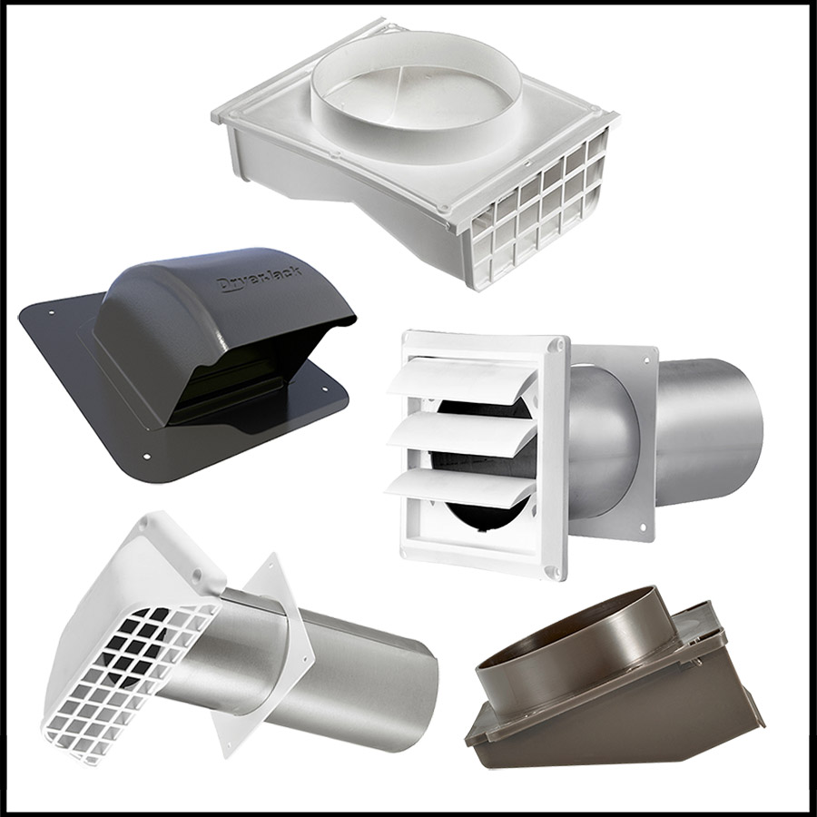 Lambro 7 In. Range Hood Vent Kit for Wall 377 Lambro 377 7 In. 039899003779