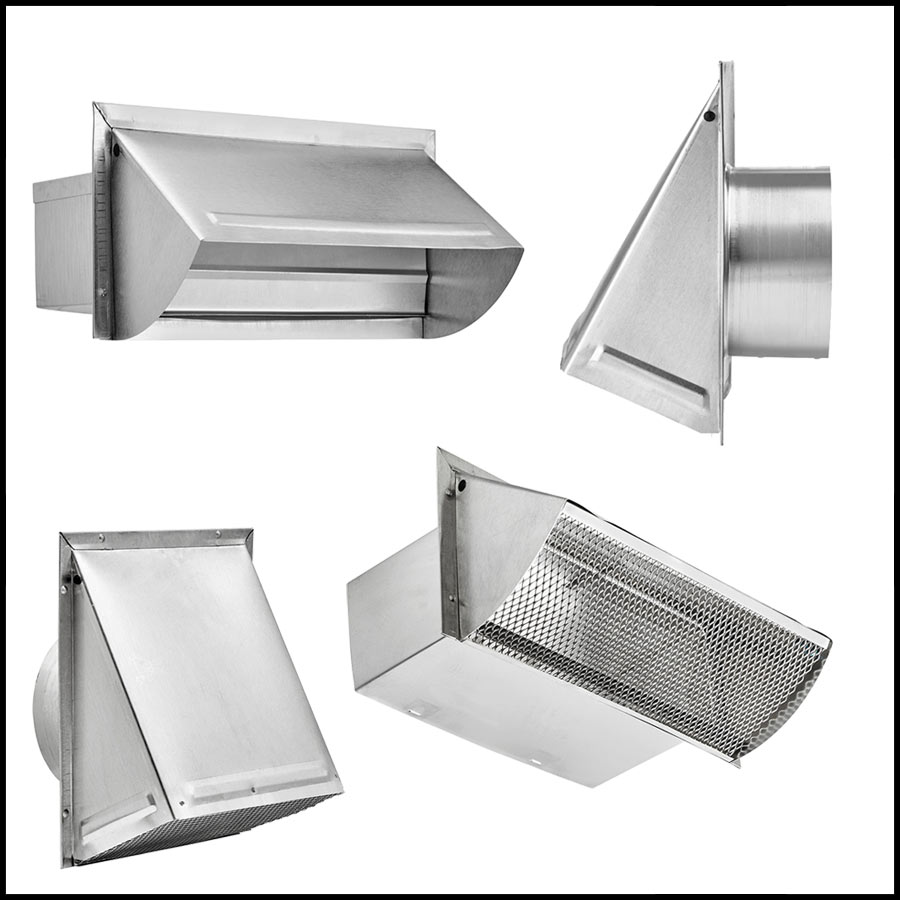 Lambro 7 In. Range Hood Vent Kit for Wall 377 Lambro 377 7 In. 039899003779