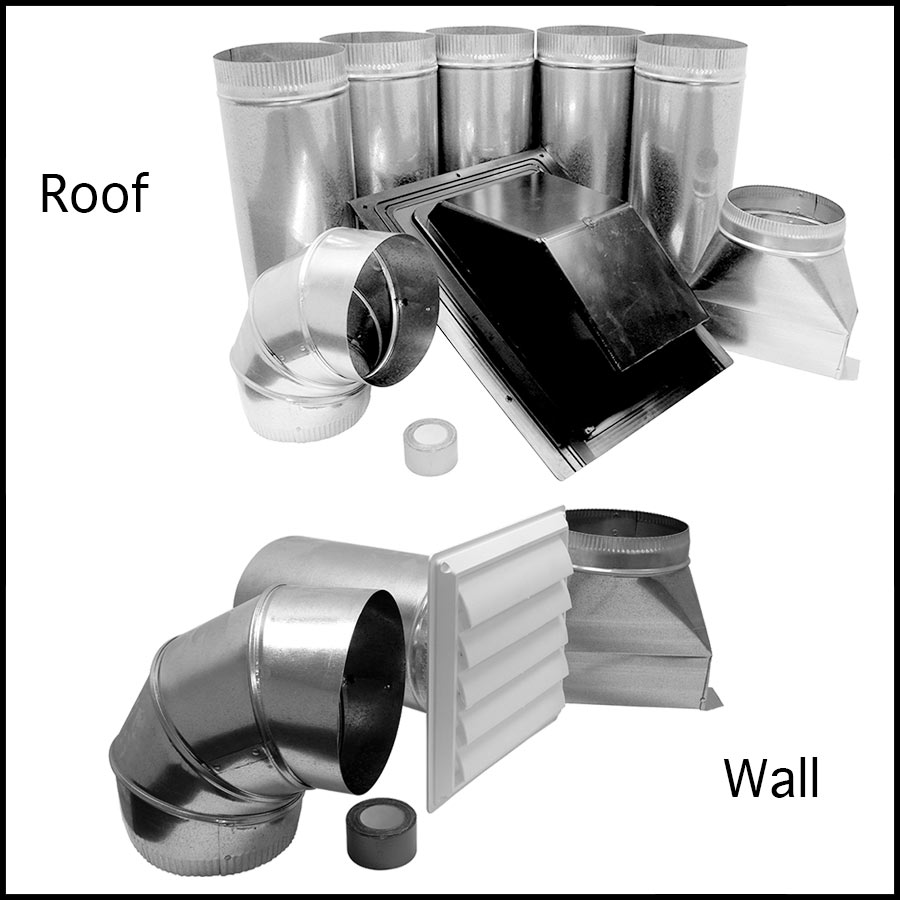 Exhaust Hoods Kits Wall Roof