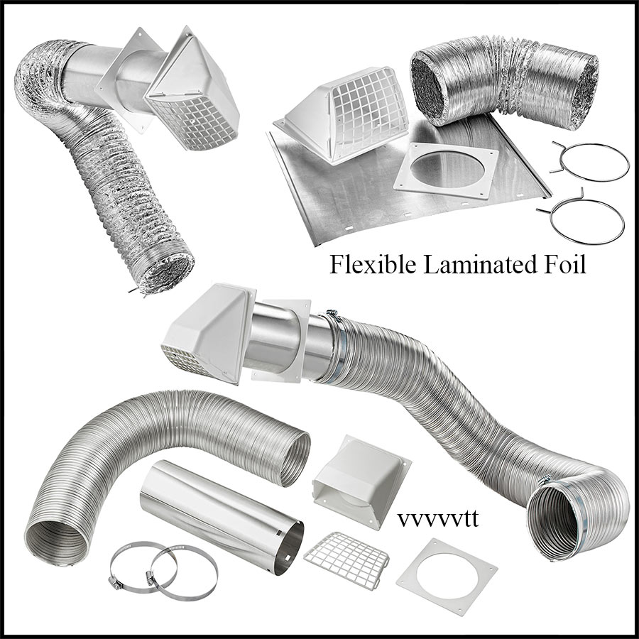 Exhaust Hoods Dryer Wall Kits