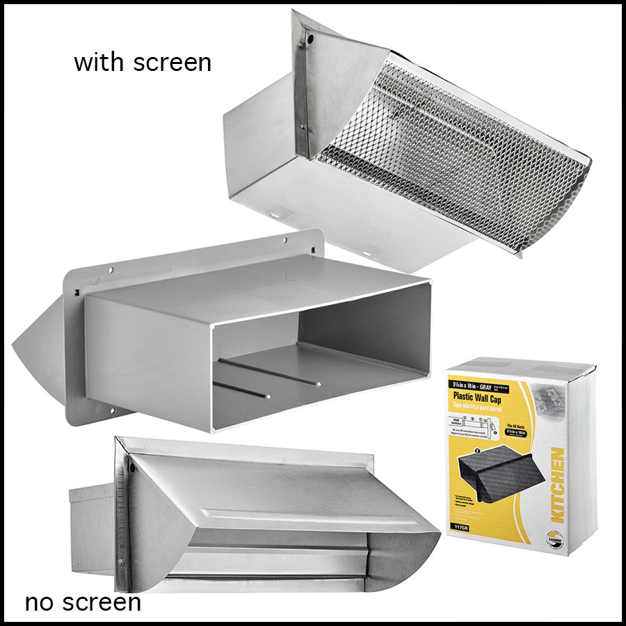 Lambro 7 In. Range Hood Vent Kit for Wall 377 Lambro 377 7 In. 039899003779