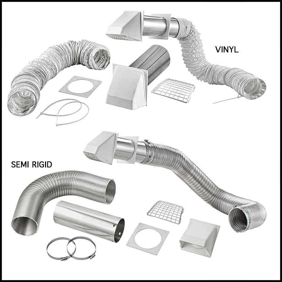 Exhaust Vents Wall Caps Kit Bathroom With Parts