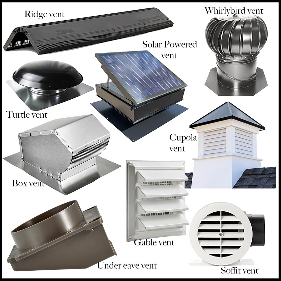 Roof Vents Common Ventilation Parts Attic