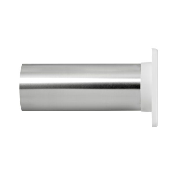 White Plastic Wall Exhaust Single Flap Dryer Vent - 11 inch Pipe - Side