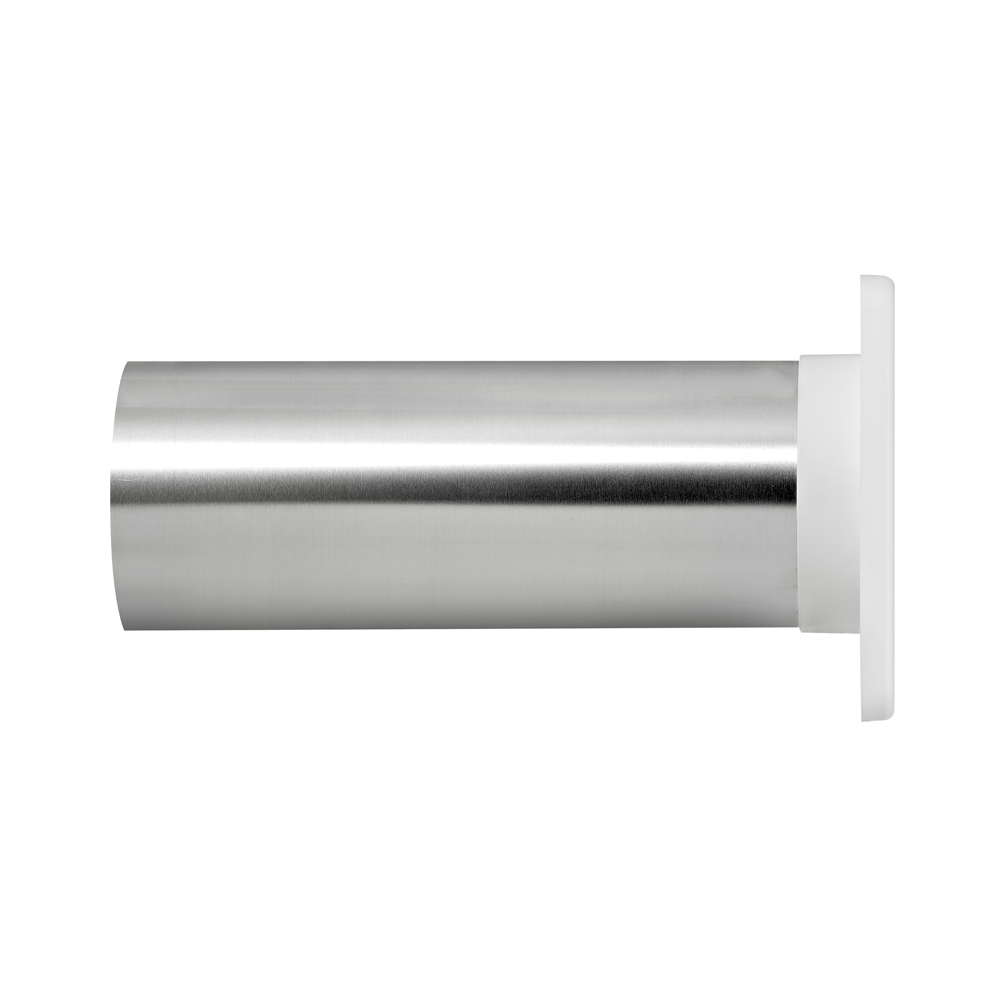 1422WTP-3 White Plastic Wall Exhaust Single Flap Dryer Vent - 11 inch Pipe - Side