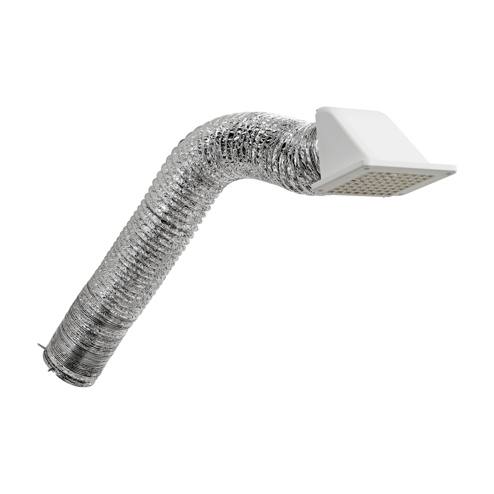 4 inch x 8 foot Bath Fan Exhaust Through the Soffit Recessed Vent Kit Item 144WK Lambro