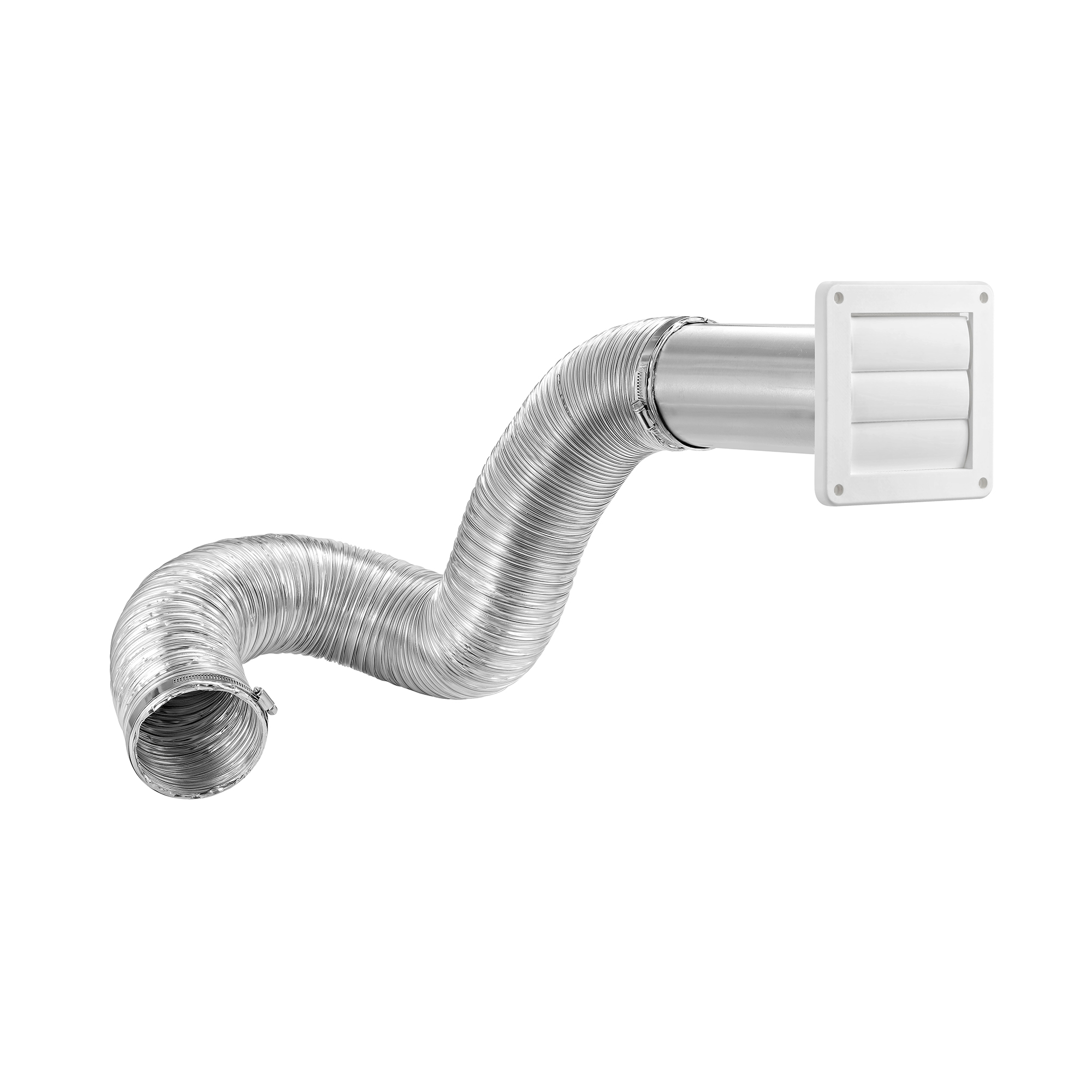 8 Foot Dryer Exhaust Wall Louvered Vent Kit (Retail) Item 1379WR