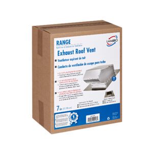Aluminum Roof Exhaust Vent - Damper - Screen - Flush Mount - Retail