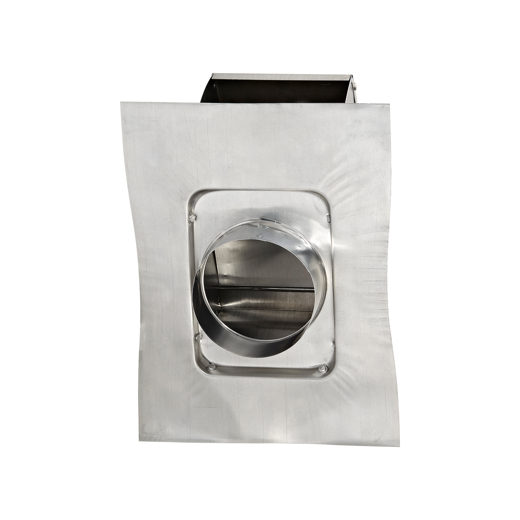 109NS-3 4 inch Aluminum Roof Exhaust Vent - Damper - No Screen - 1.75 inch Pipe - Bottom