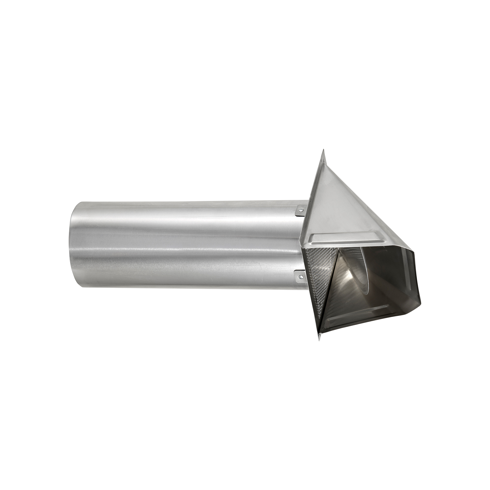 Aluminum Wall Exhaust Hood Dryer Vent - Damper - 11 inch Pipe - Side Front