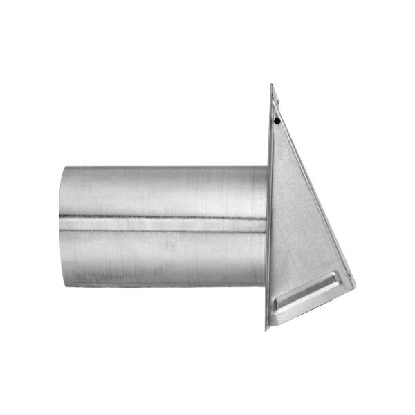 Galvanized Steel Wall Exhaust Hood Vent - Damper - Screen - 11 inch Pipe - Side
