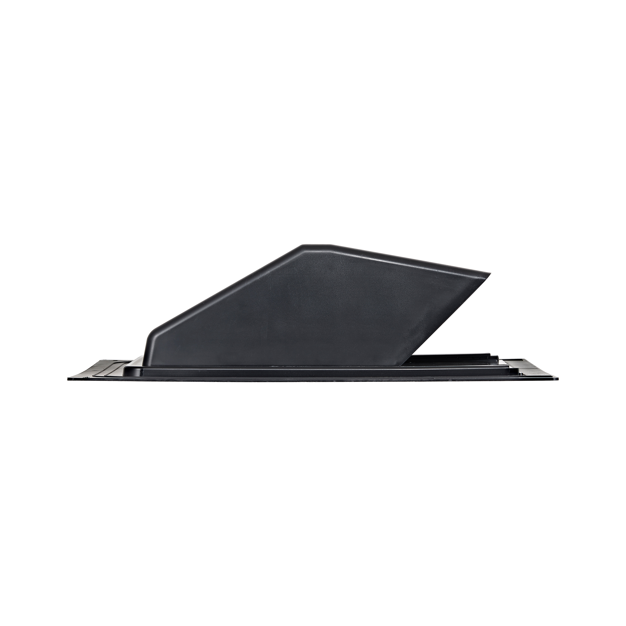 Black ABS Plastic Roof Exhaust Vent - Damper - Screen - Side 2
