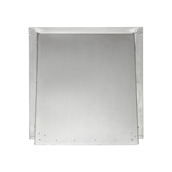 Aluminum Wall Exhaust Hood Exhaust Vent - Spring Damper - Screen - 3 inch Pipe - Front