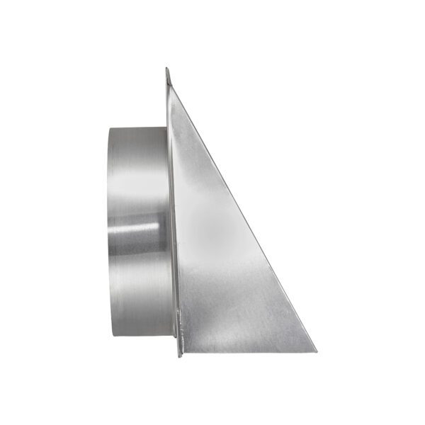 Aluminum Wall Exhaust Hood Exhaust Vent - Spring Damper - Screen - 3 inch Pipe - Side