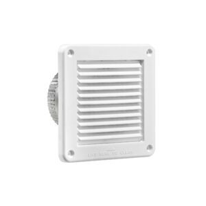 White Plastic Fresh Air Intake Vent (Mini Louver) - Front