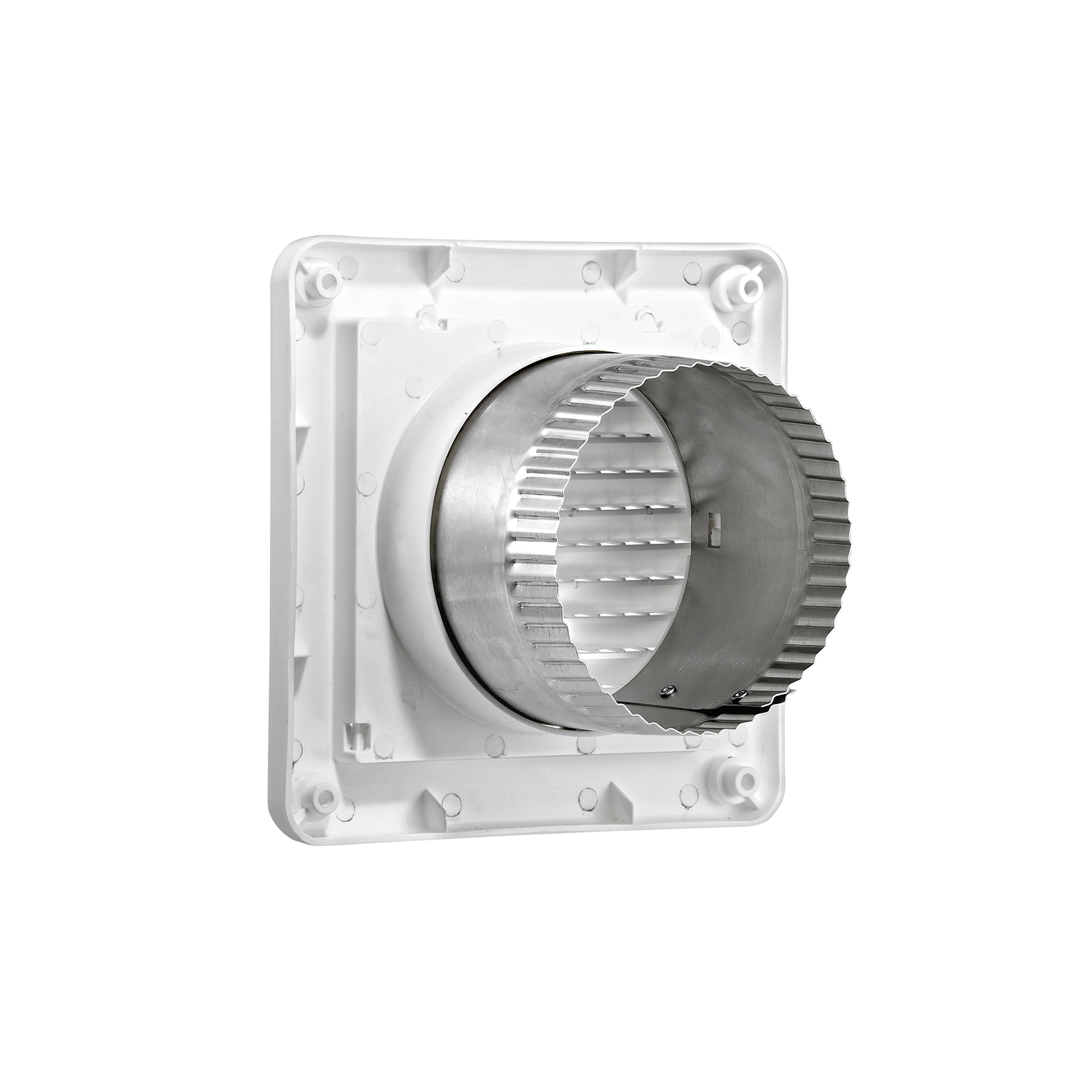 674W-ML-002 White Plastic Fresh Air Intake Vent (Mini Louver) - Back