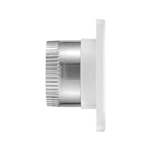 4 inch White Plastic Fresh Air Intake Vent (Mini Louver) - Side