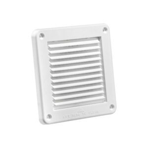 White Plastic Fresh Air Intake Vent (Mini Louver) - Front