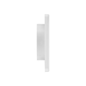 4 inch White Plastic Fresh Air Intake Vent (Mini Louver) - Side