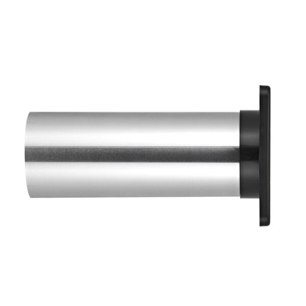 Black Plastic Wall Exhaust Single Flap Dryer Vent - 11 inch Pipe - Side