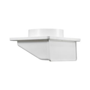 6 inch Exhaust Soffit Dryer Vent - Front Closed