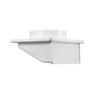 6 inch Exhaust Soffit Bath Fan Vent - Front Closed