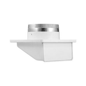 6 inch Exhaust Soffit Bath Fan Vent - 3 inch Pipe - Front Closed