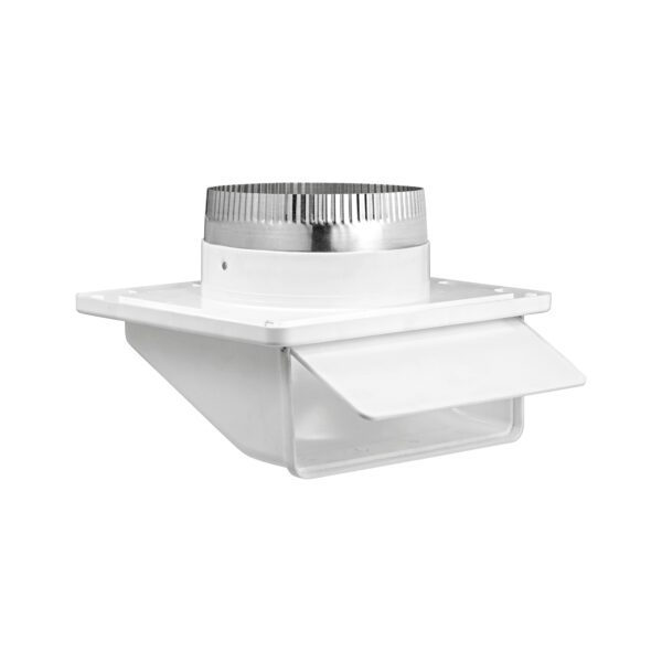 6 inch Exhaust Soffit Bath Fan Vent - 3 inch Pipe - Front Open