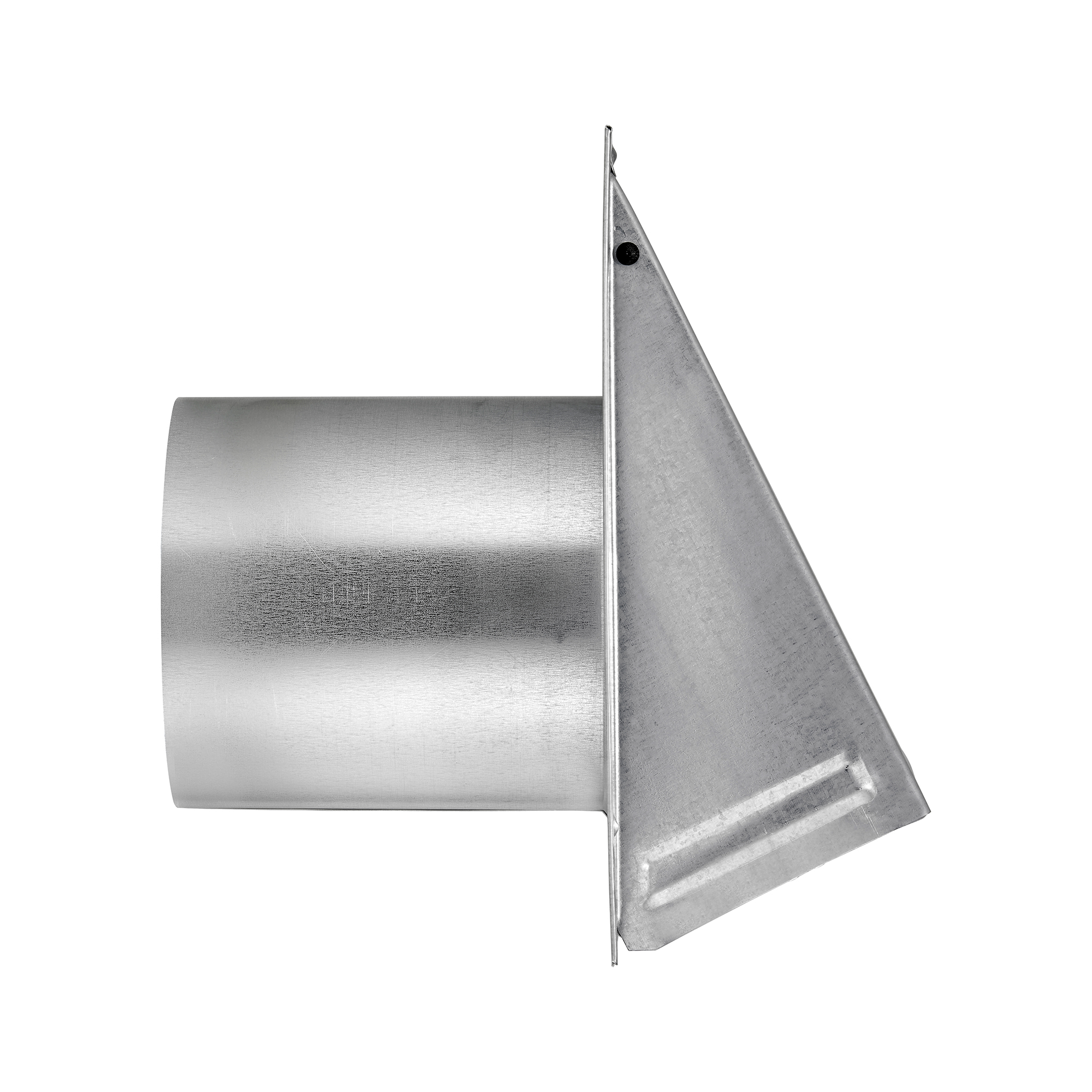 3460GS-6-3 Galvanized Steel Wall Exhaust Hood Vent - Damper - Screen - 6 inch Pipe - Side