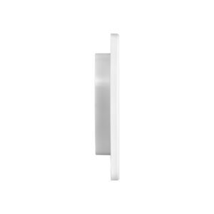 6 inch White Plastic Fresh Air Intake Vent (Mini Louver) - Side