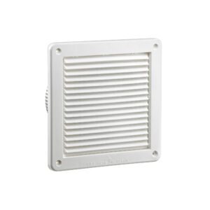 White Plastic Fresh Air Intake Vent (Mini Louver) - Front