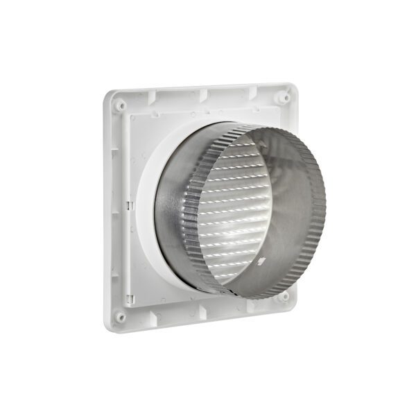 White Plastic Fresh Air Intake Vent (Mini Louver) - Back