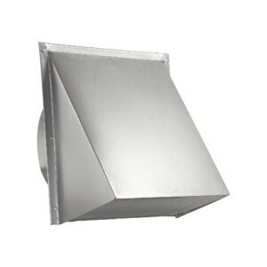 Aluminum Wall Exhaust Hood Exhaust Vent - Spring Damper - Screen - 3 inch Pipe - Angle